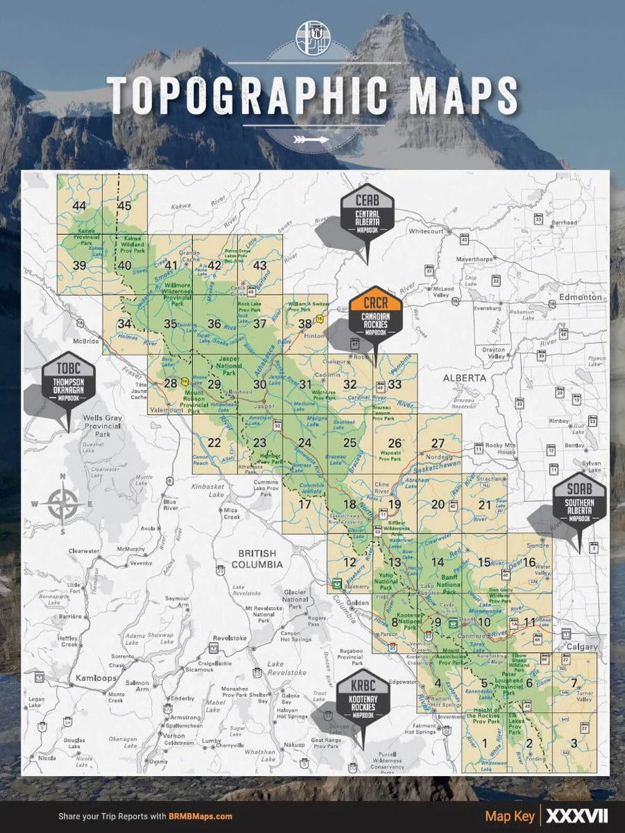 Canadian Rockies Backroad Mapbook | 4th Edition