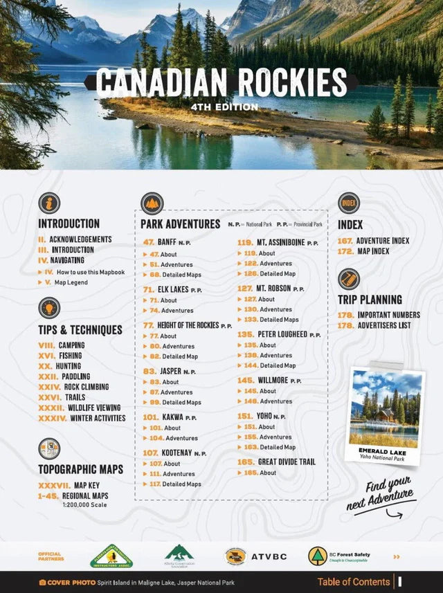 Canadian Rockies Backroad Mapbook | 4th Edition