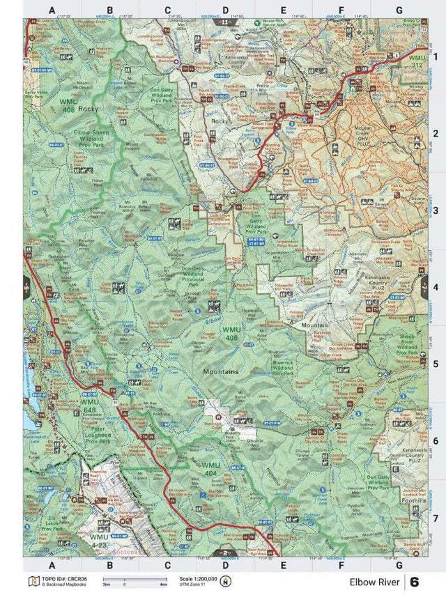 Canadian Rockies Backroad Mapbook | 4th Edition