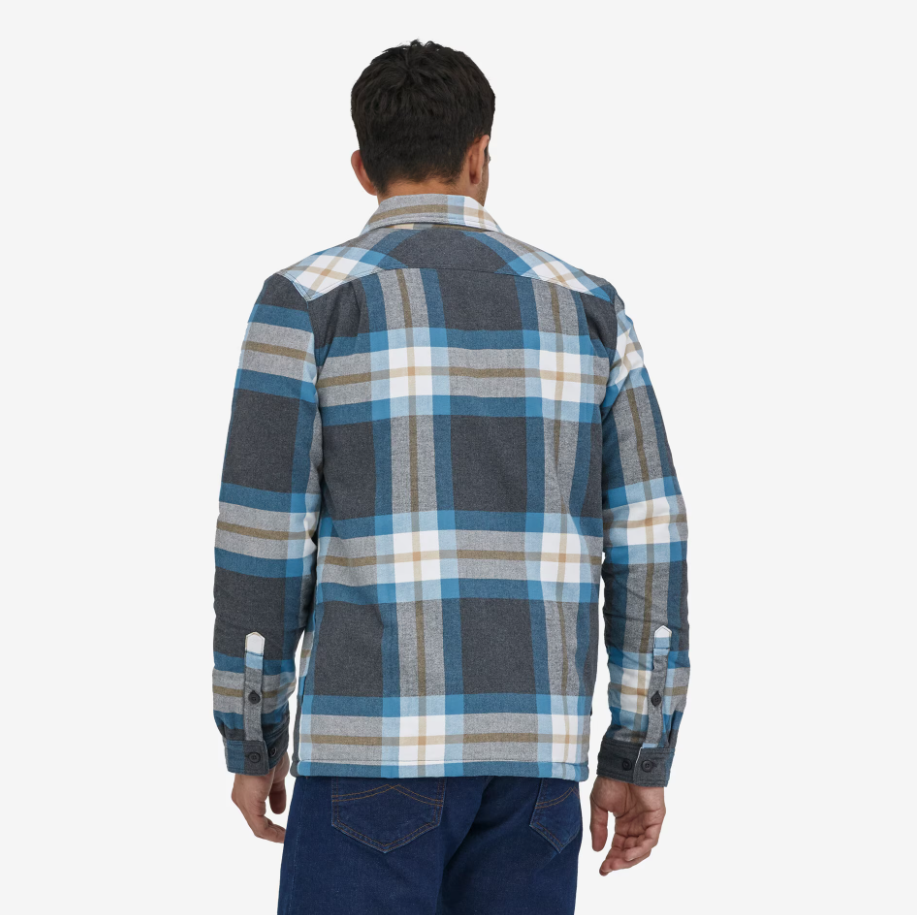 Patagonia Men's Insulated Organic Cotton Midweight Fjord Flannel Shirt Jacket
