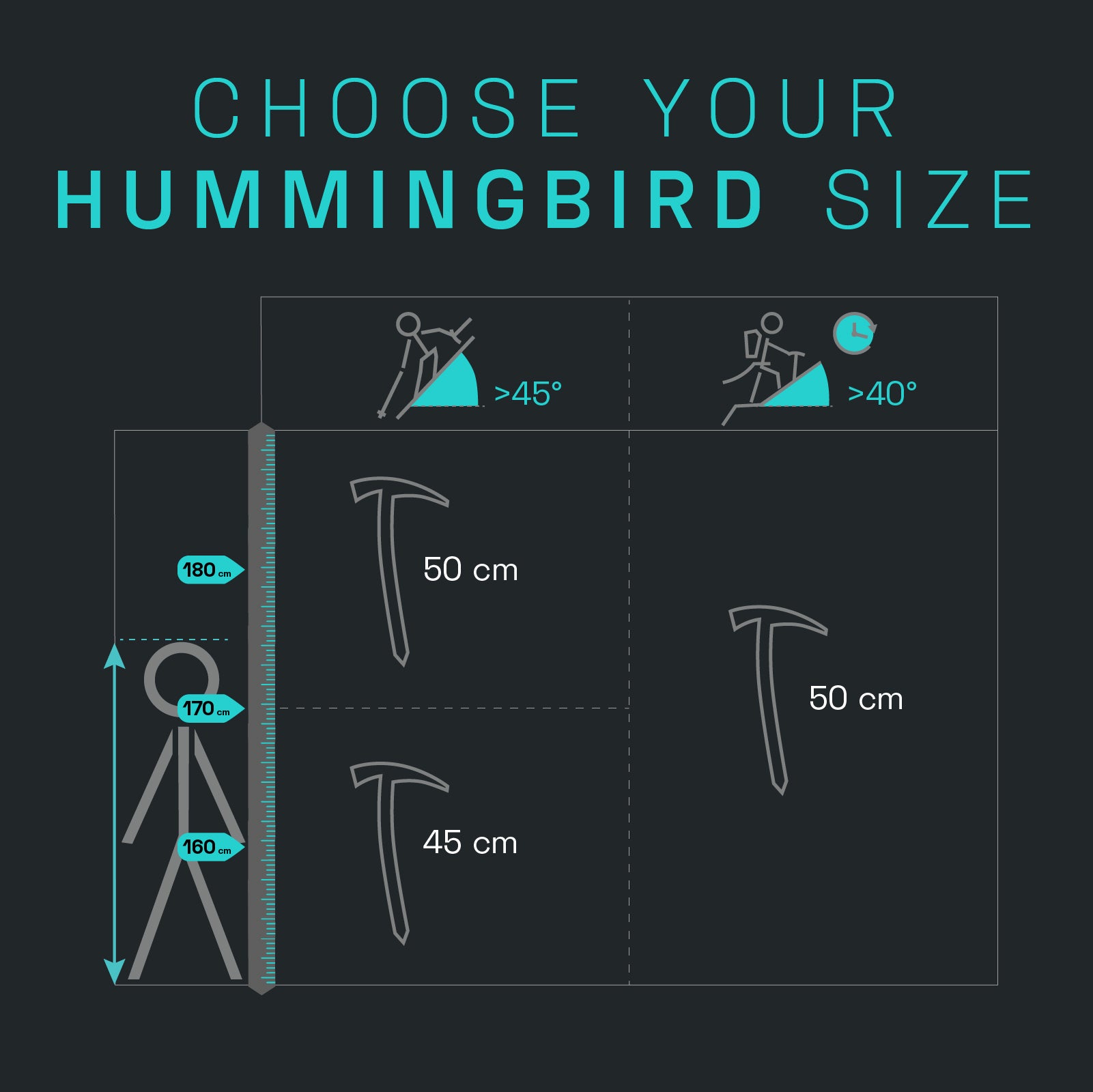 Blue Ice Hummingbird Ice Axe