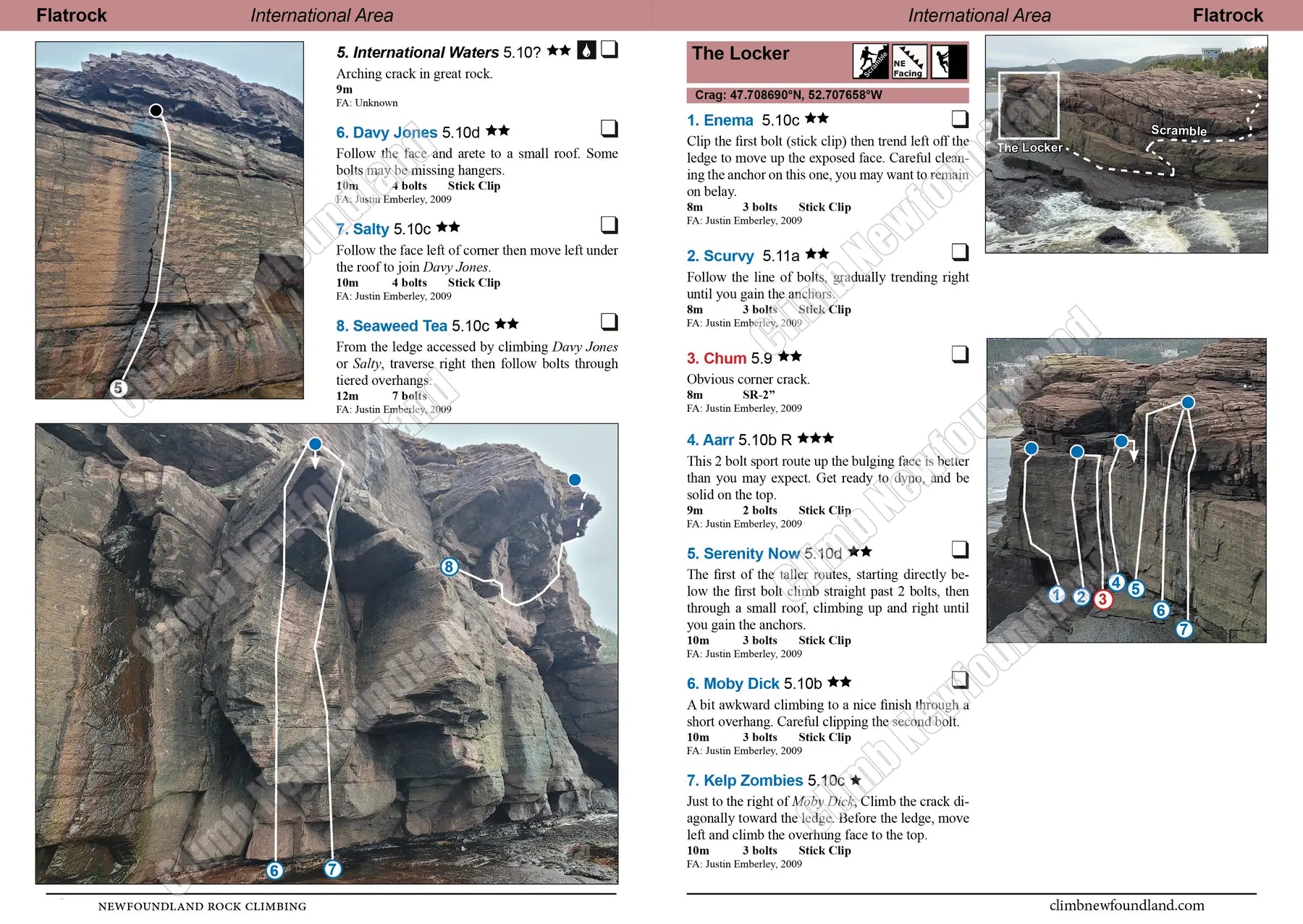 Newfoundland Rock Climbing Guidebook