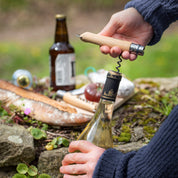 No.10 Corkscrew Stainless Steel Folding Knife with Bottle Opener