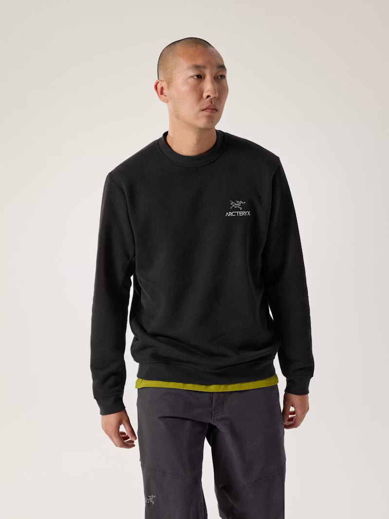 Men's Emblem Fleece Crew Neck Pullover