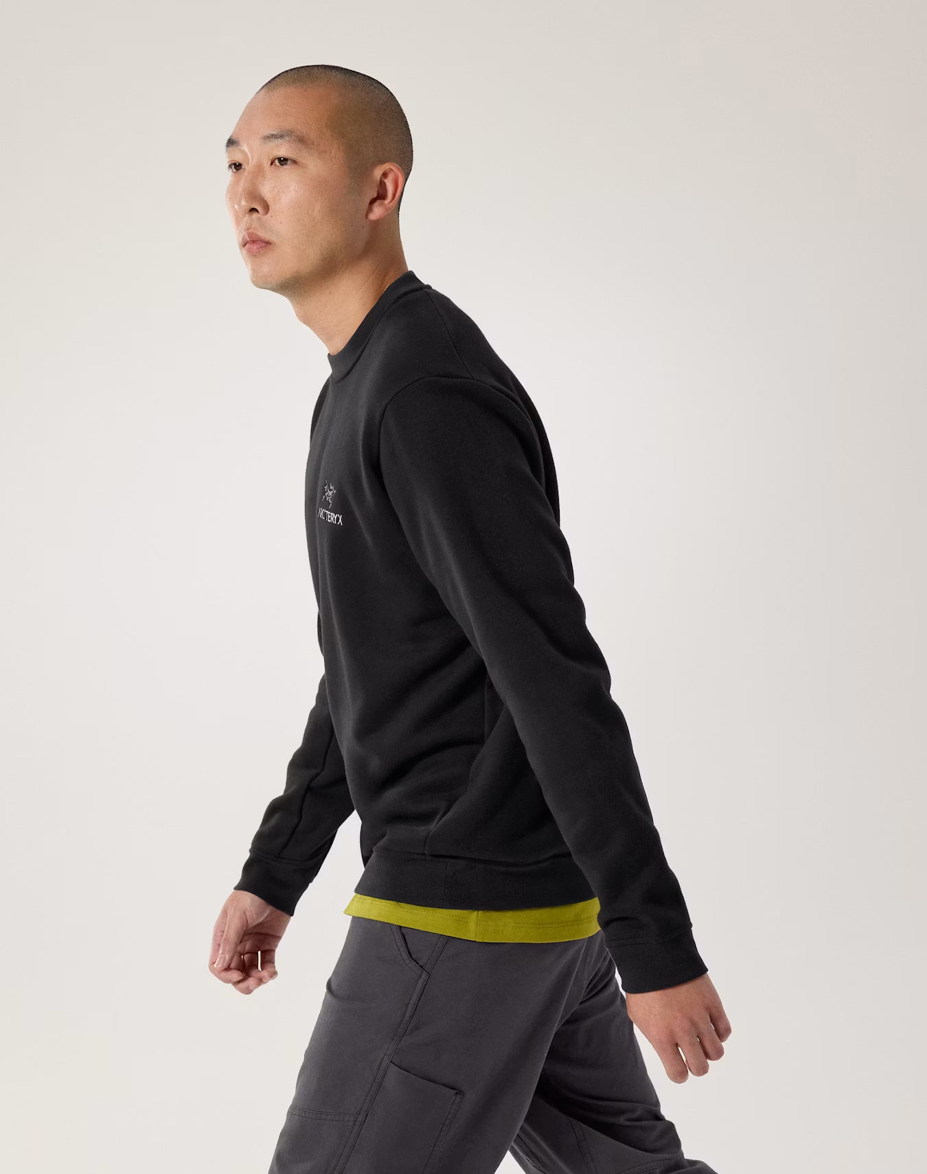 Men's Emblem Fleece Crew Neck Pullover