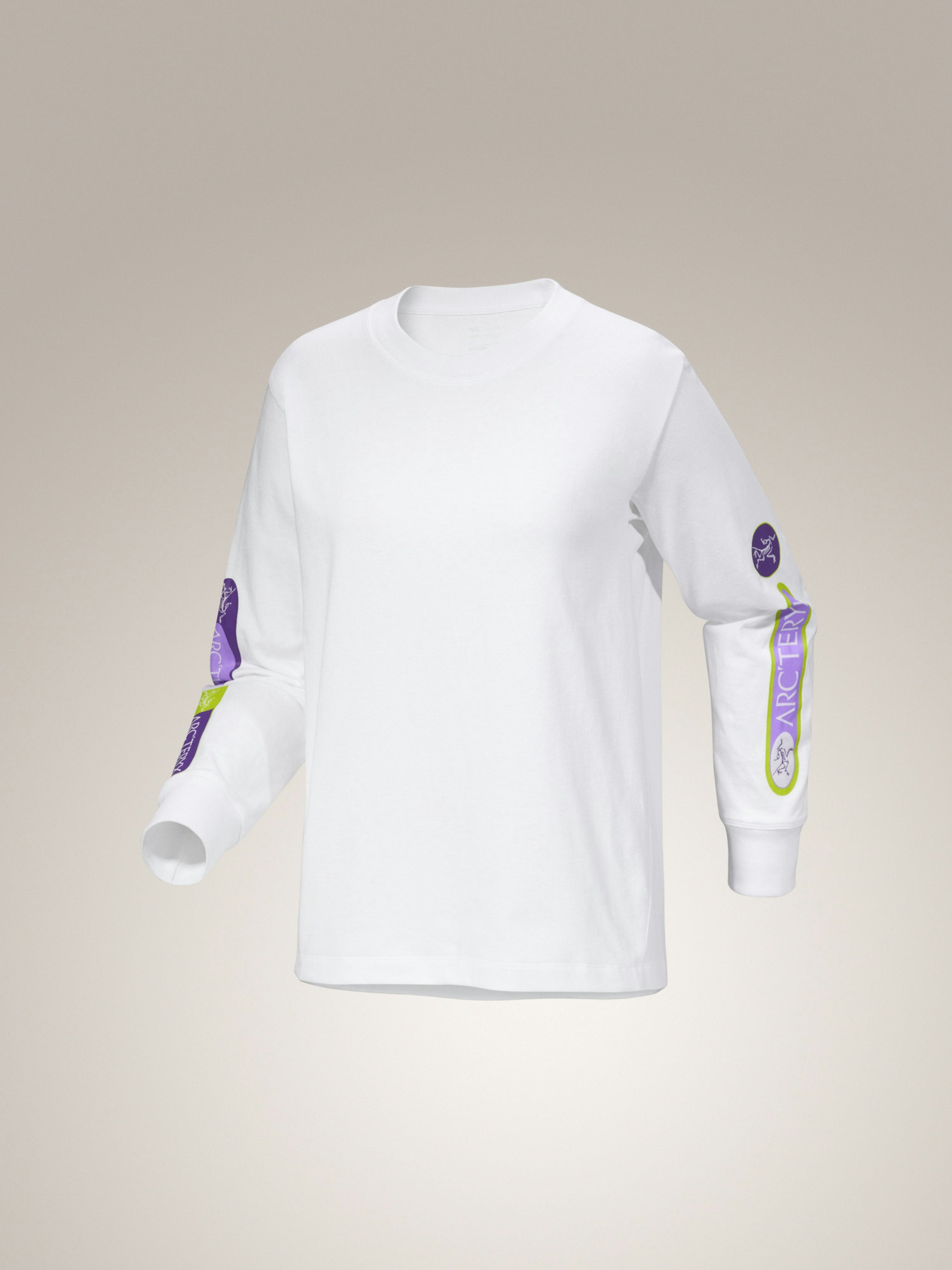 Women's Kragg Cotton Sticker Crew Long Sleeve Shirt