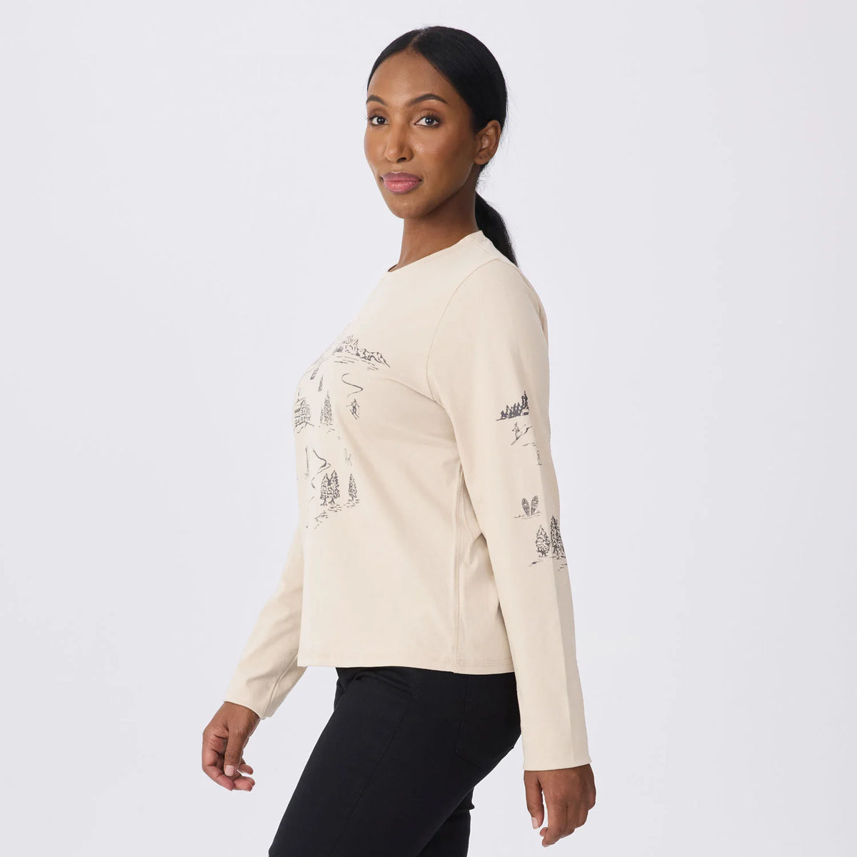 Women’s Maple Graphic Tee – Car Jump