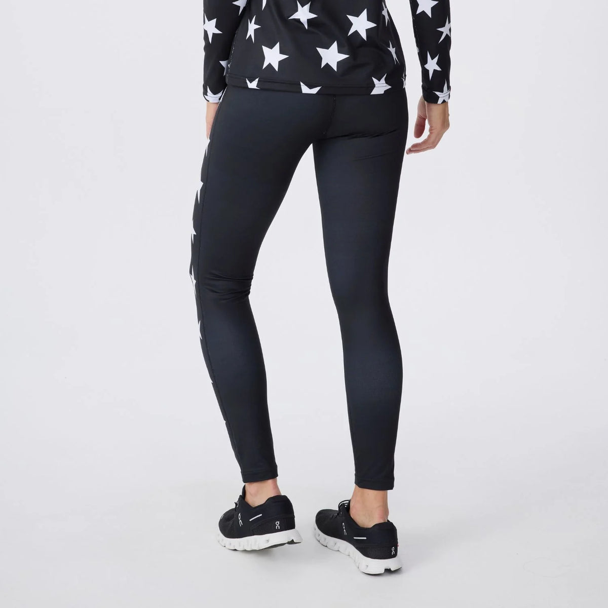 Women’s All Over Stars Legging – Black