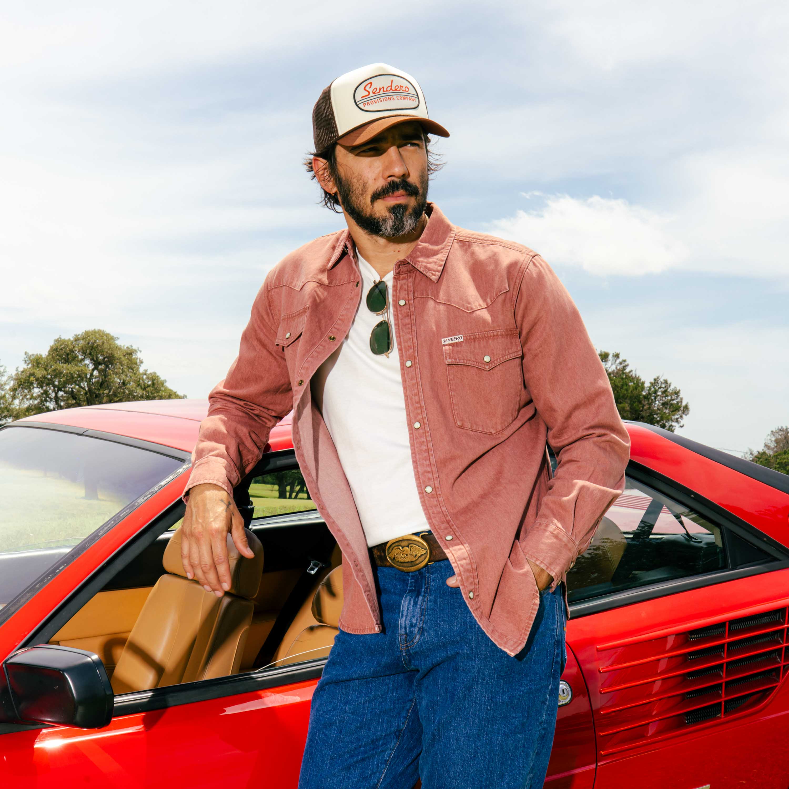 The Wyatt Pearl Snap Long Sleeve Denim Shirt