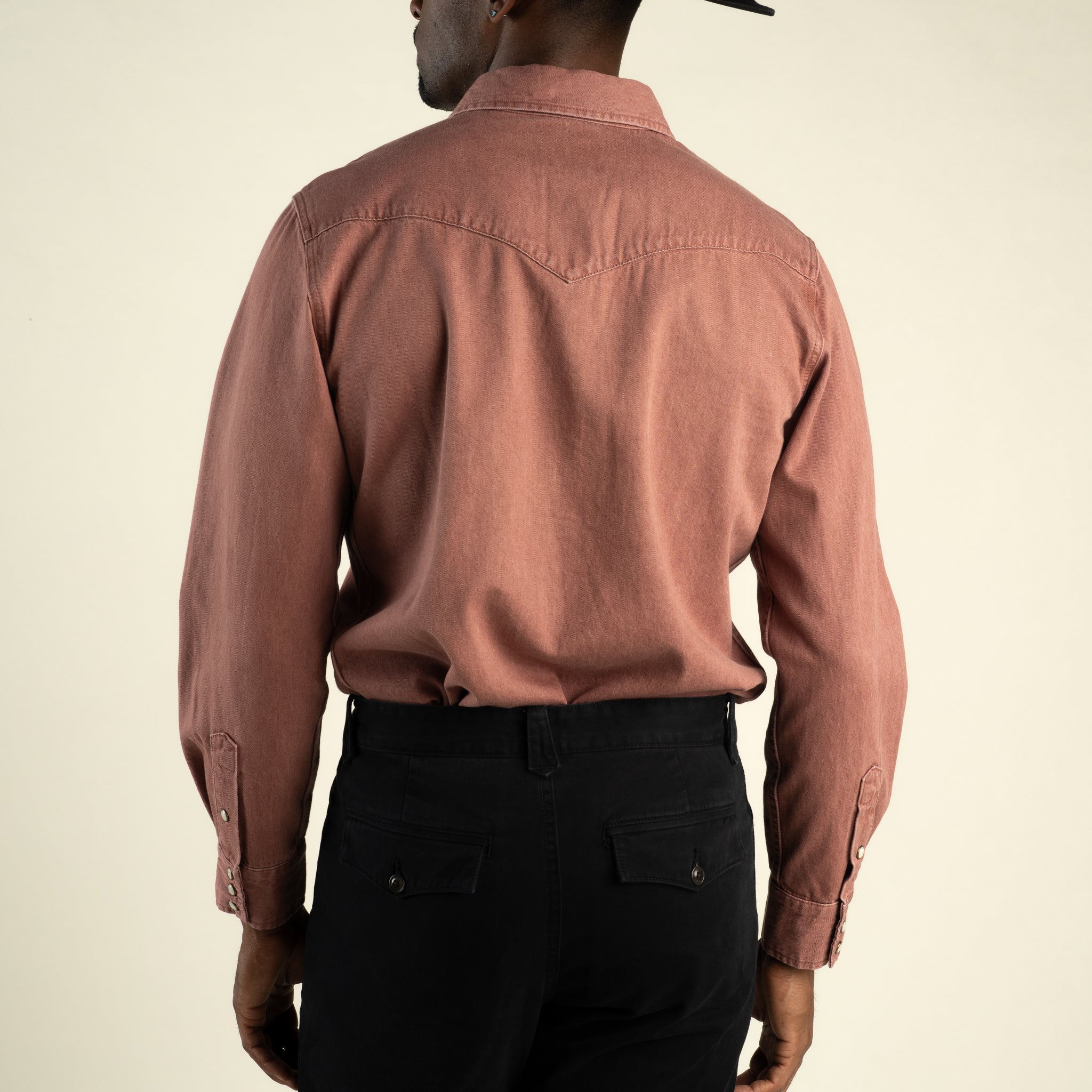 The Wyatt Pearl Snap Long Sleeve Denim Shirt