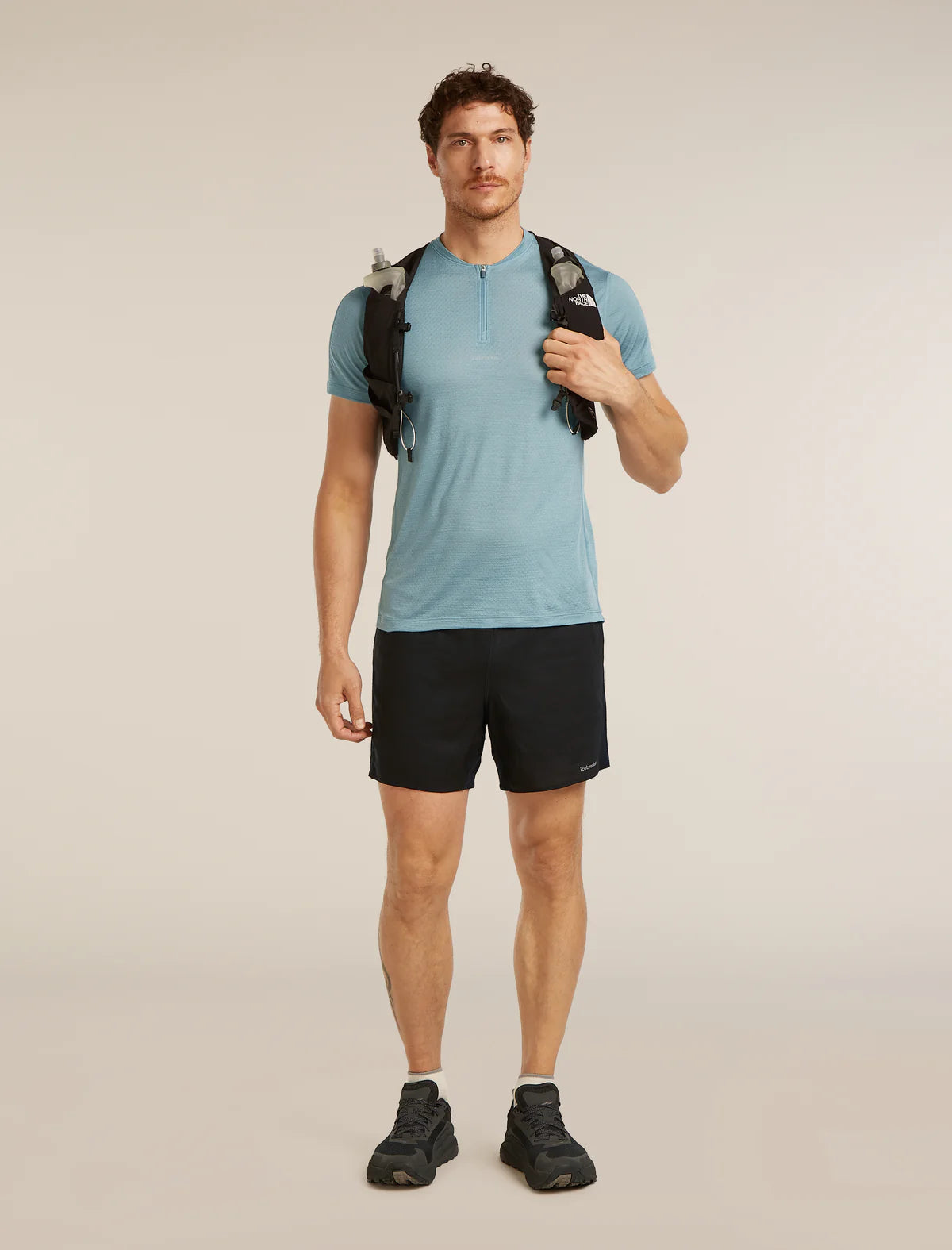 Men's Merino Blend 125 Cool-Lite Speed Short Sleeve Quarter Zip