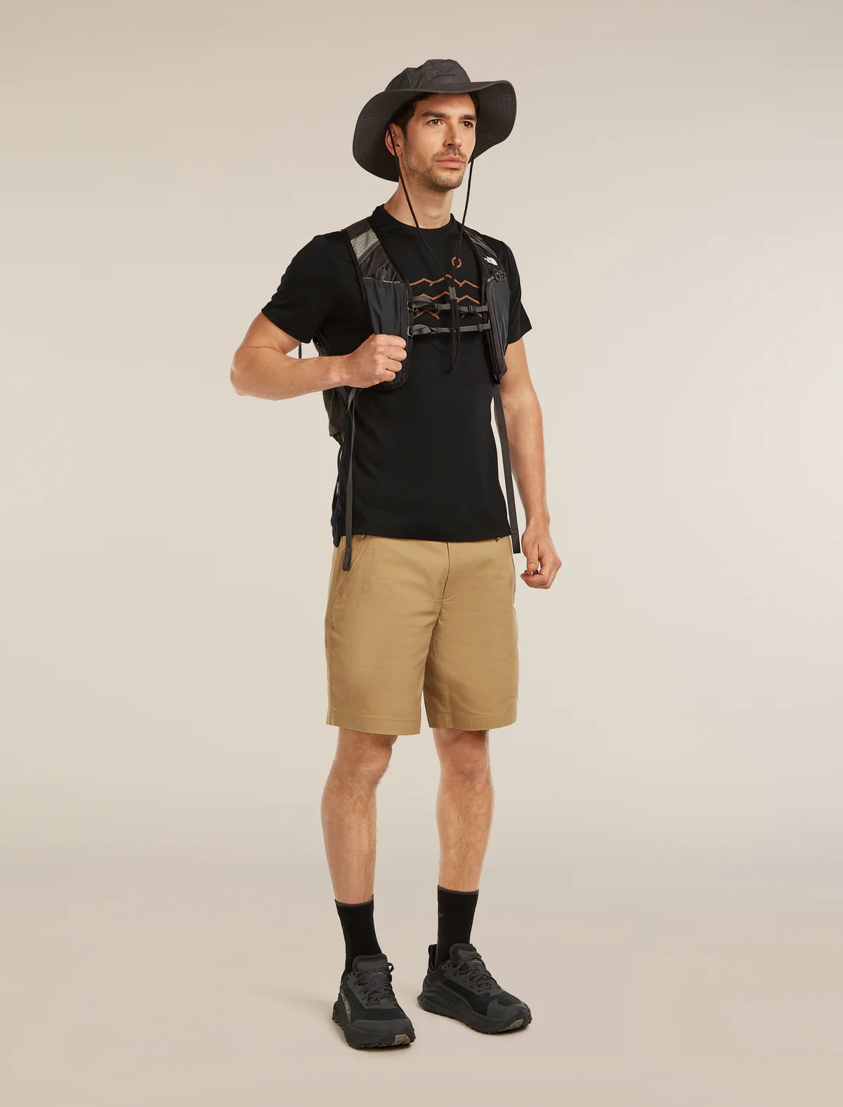 Men's Merino Blend 125 Cool-Lite Sphere Short Sleeve Tee Across The Peaks