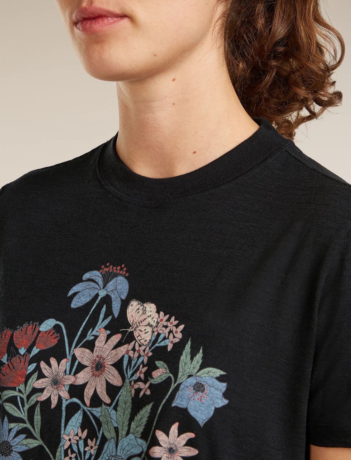 Women's Merino 150 Tech Lite Short Sleeve Crop Tee NZ Flora