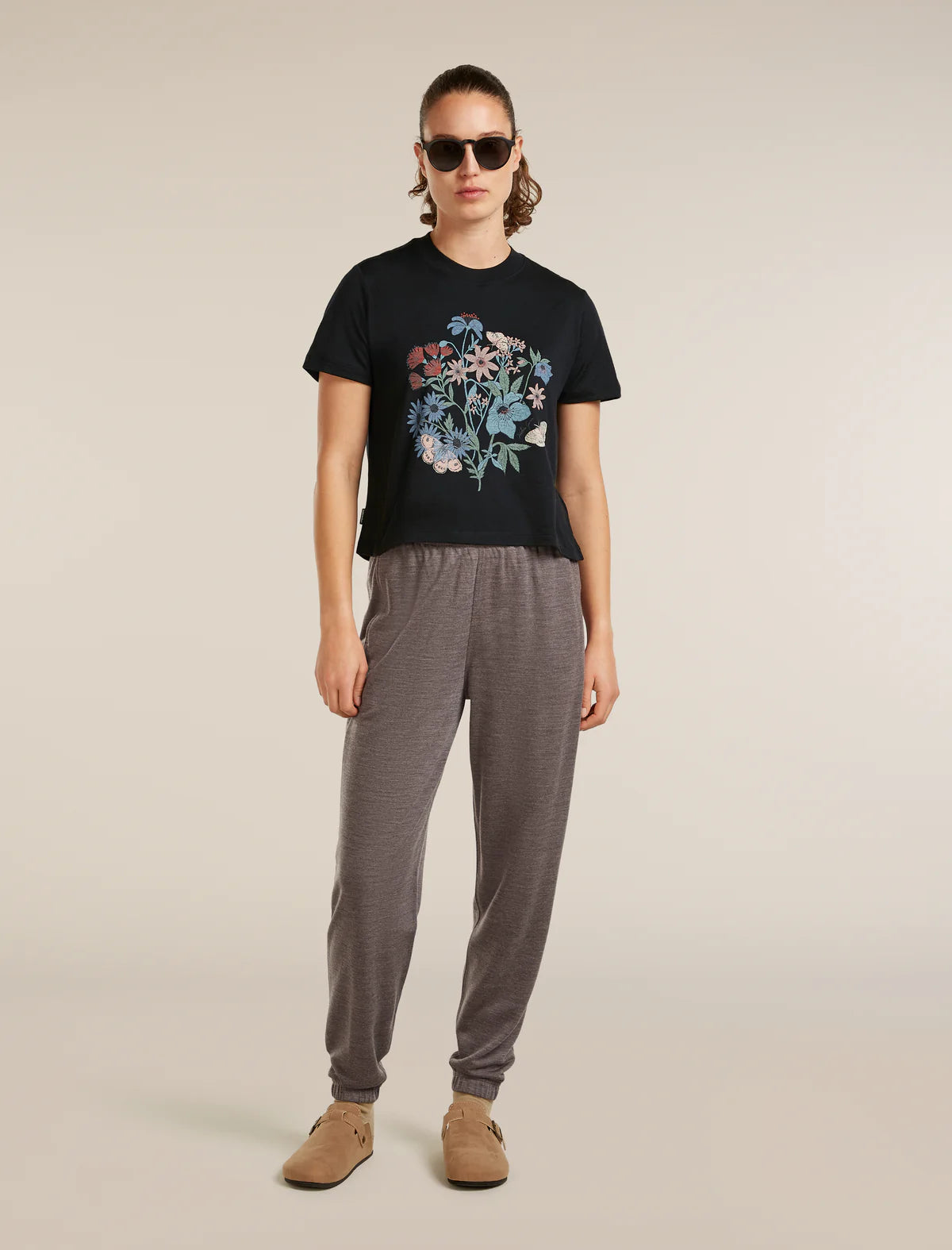 Women's Merino 150 Tech Lite Short Sleeve Crop Tee NZ Flora