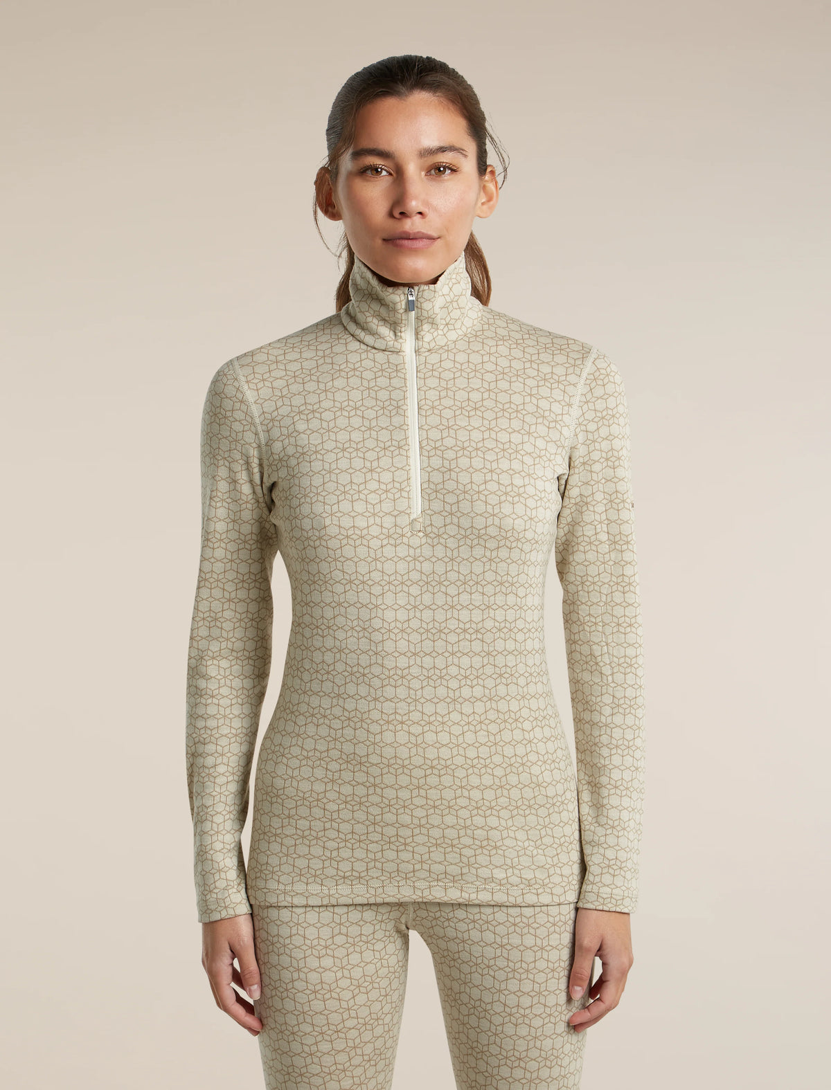 Women's Merino 260 Oasis Vertex Long Sleeve Thermal Half Zip Alpine Geo product image