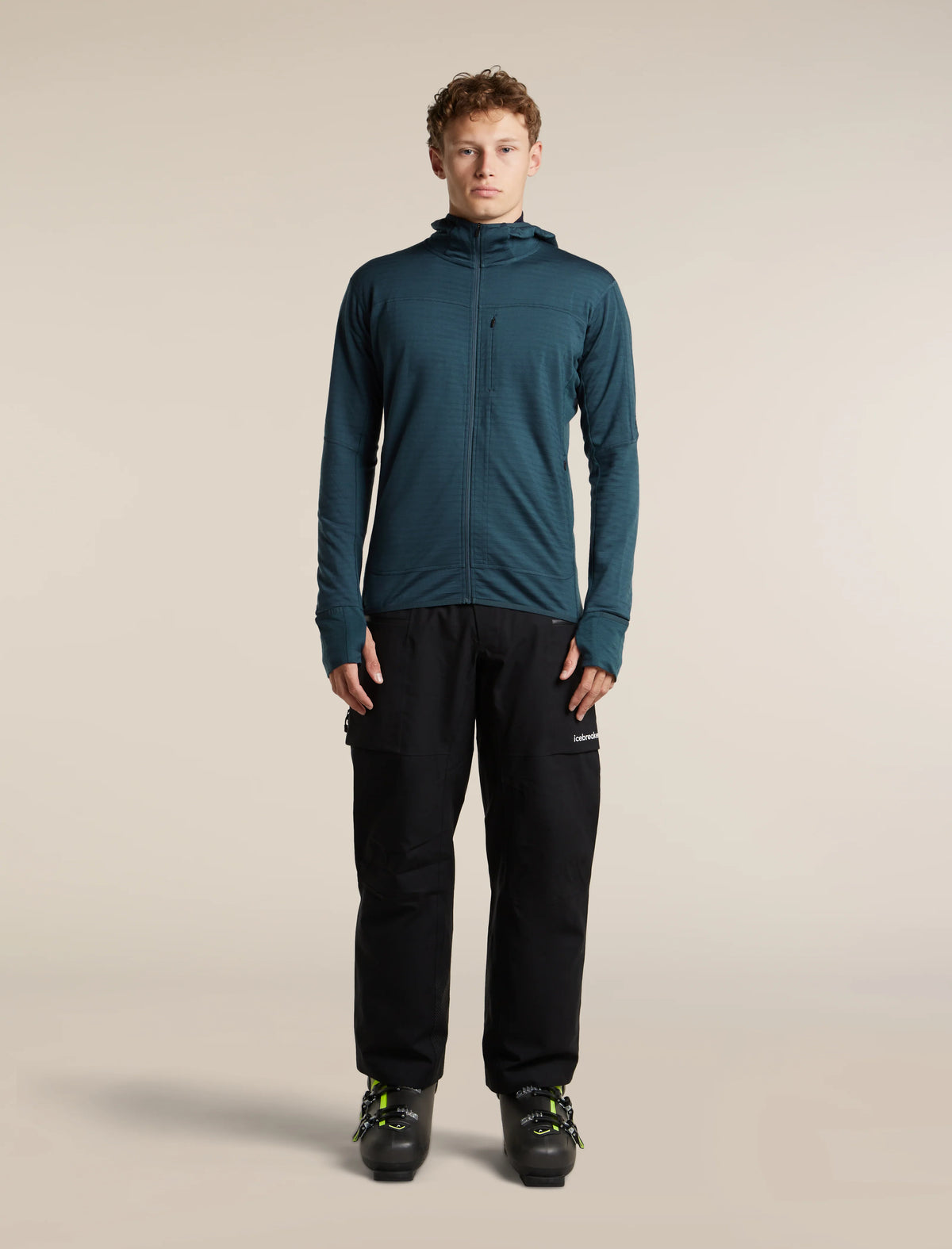 Men's Merino Blend 300 RealFleece Descender Long Sleeve Zip Hoodie product image