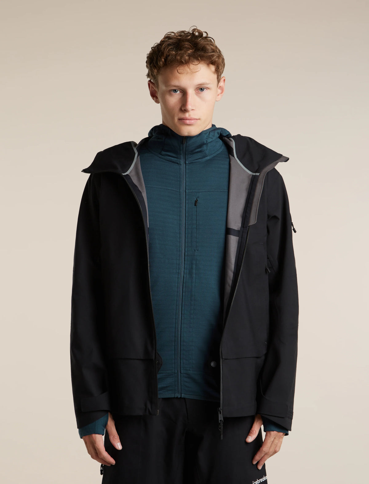Men's Merino Blend 300 RealFleece Descender Long Sleeve Zip Hoodie product image