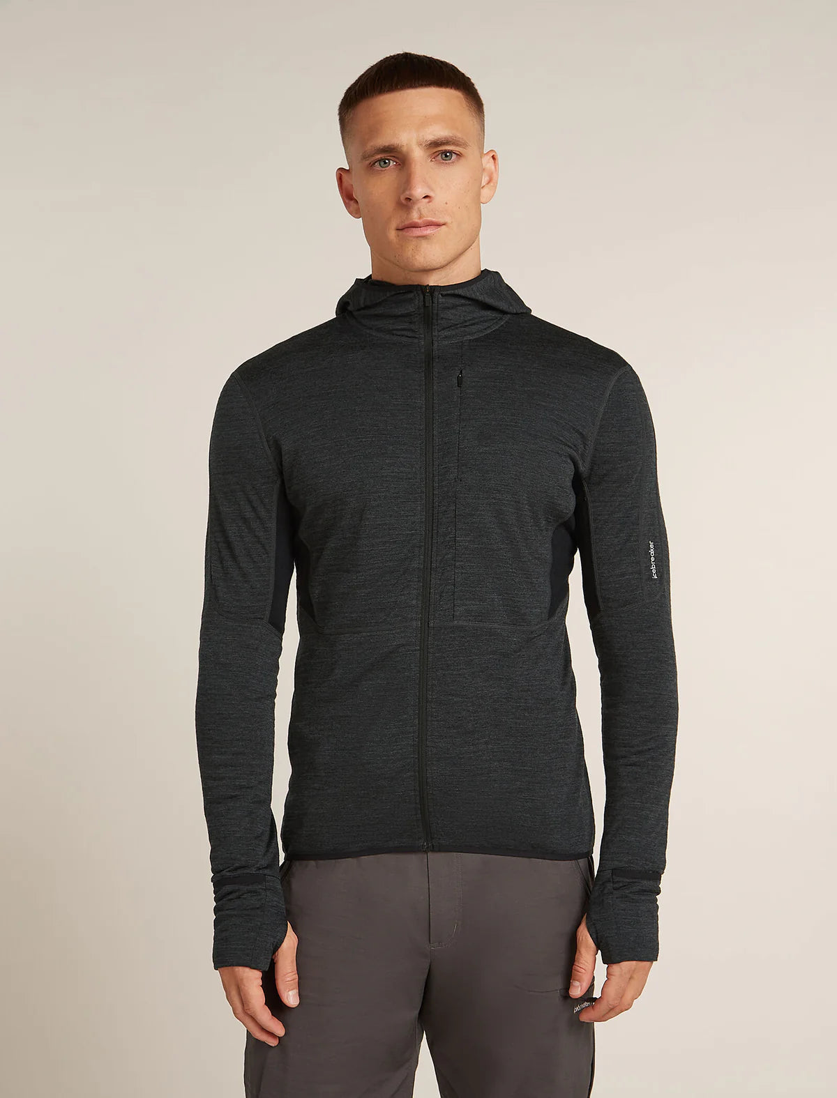 Men's Merino Blend 200 RealFleece Descender Long Sleeve Zip Hoodie