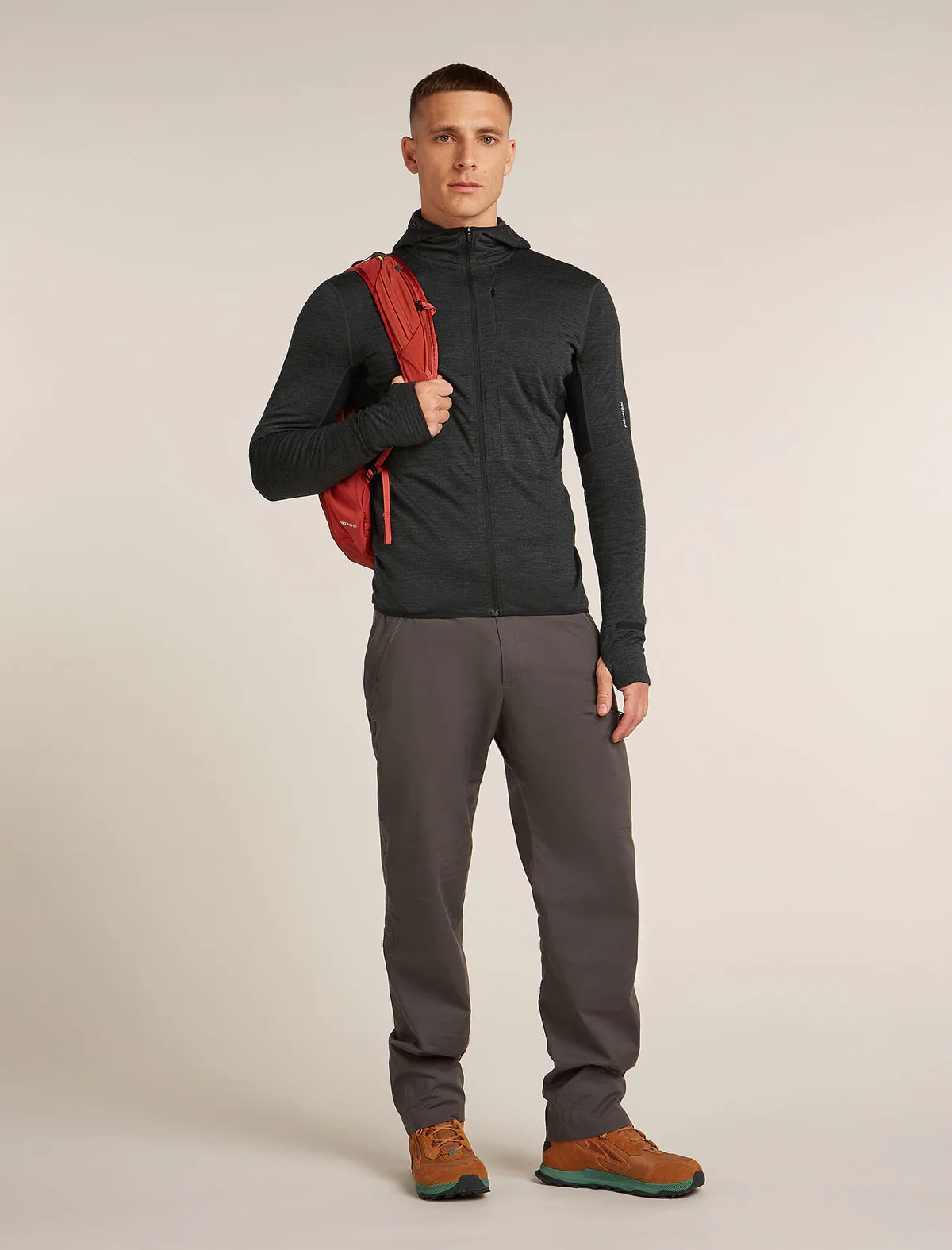 Men's Merino Blend 200 RealFleece Descender Long Sleeve Zip Hoodie