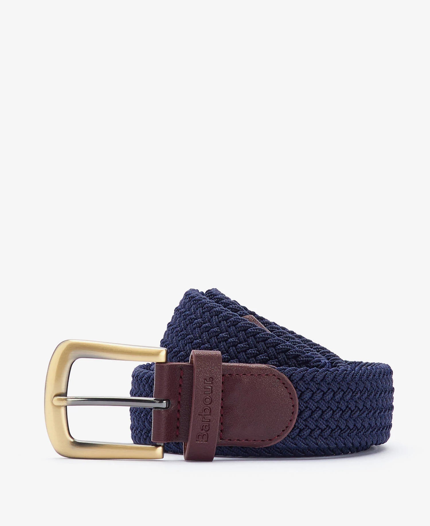 Stretch Webbing Leather Belt