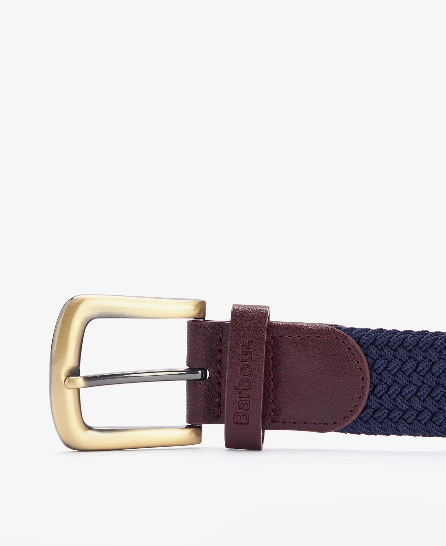 Stretch Webbing Leather Belt
