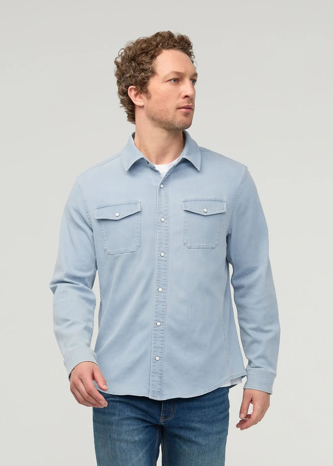 Men's Performance Denim Lite Two-Pocket Shirt