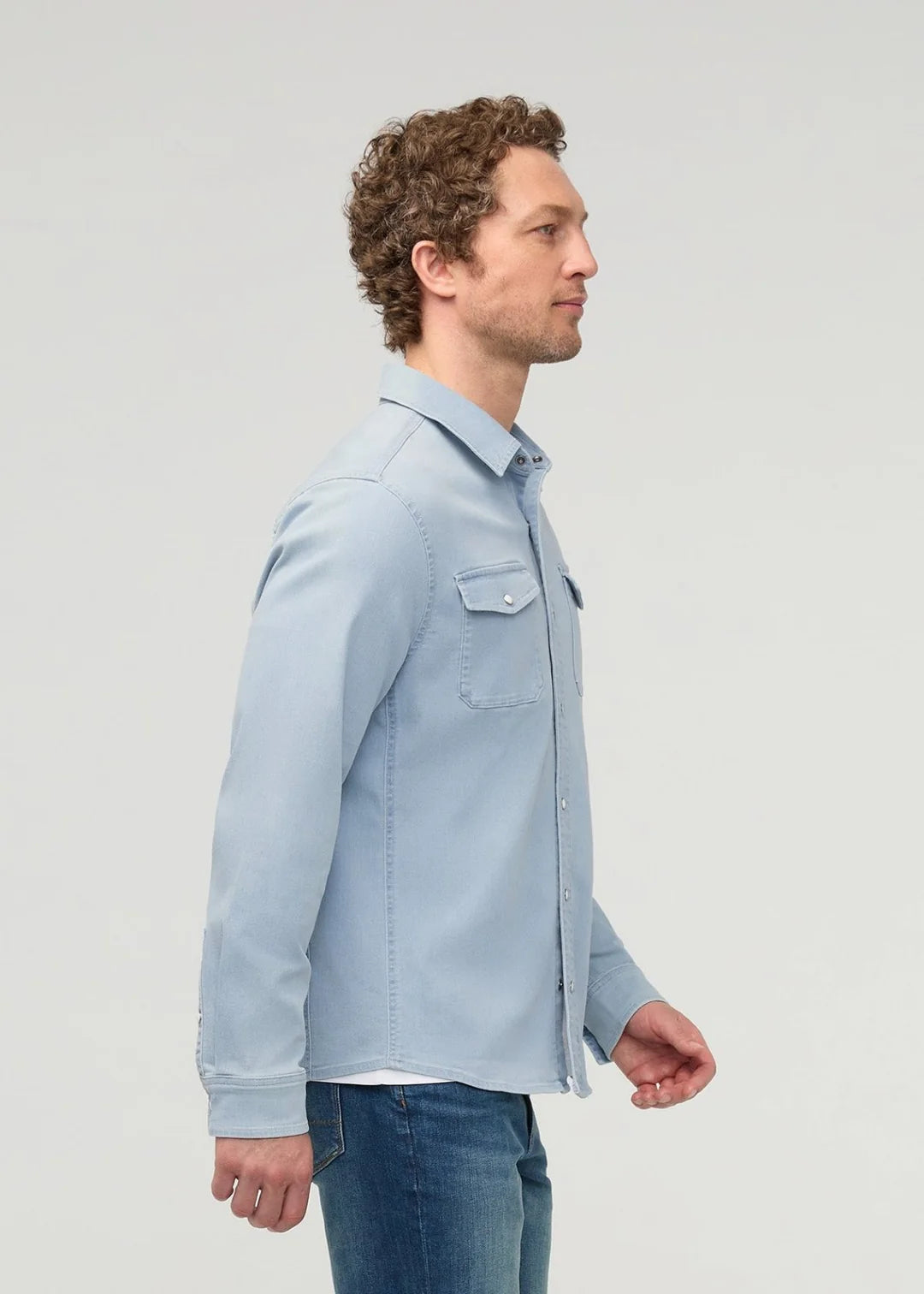Men's Performance Denim Lite Two-Pocket Shirt