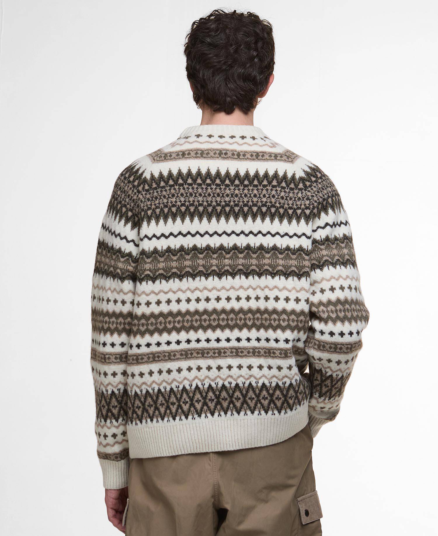 Men's Hase Fair Isle Crew Neck Jumper