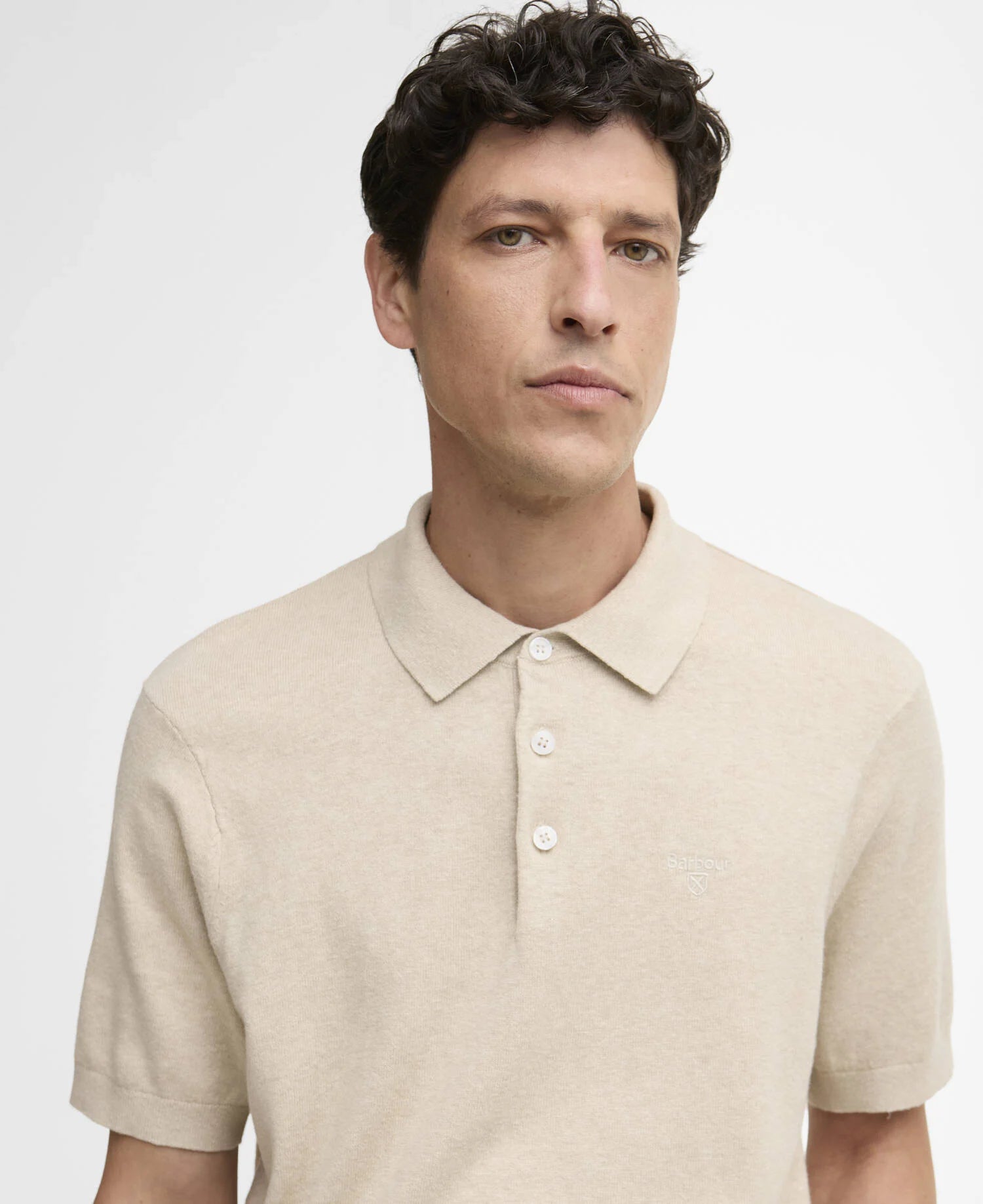 Men's Muston Linen-Blend Knitted Polo Shirt