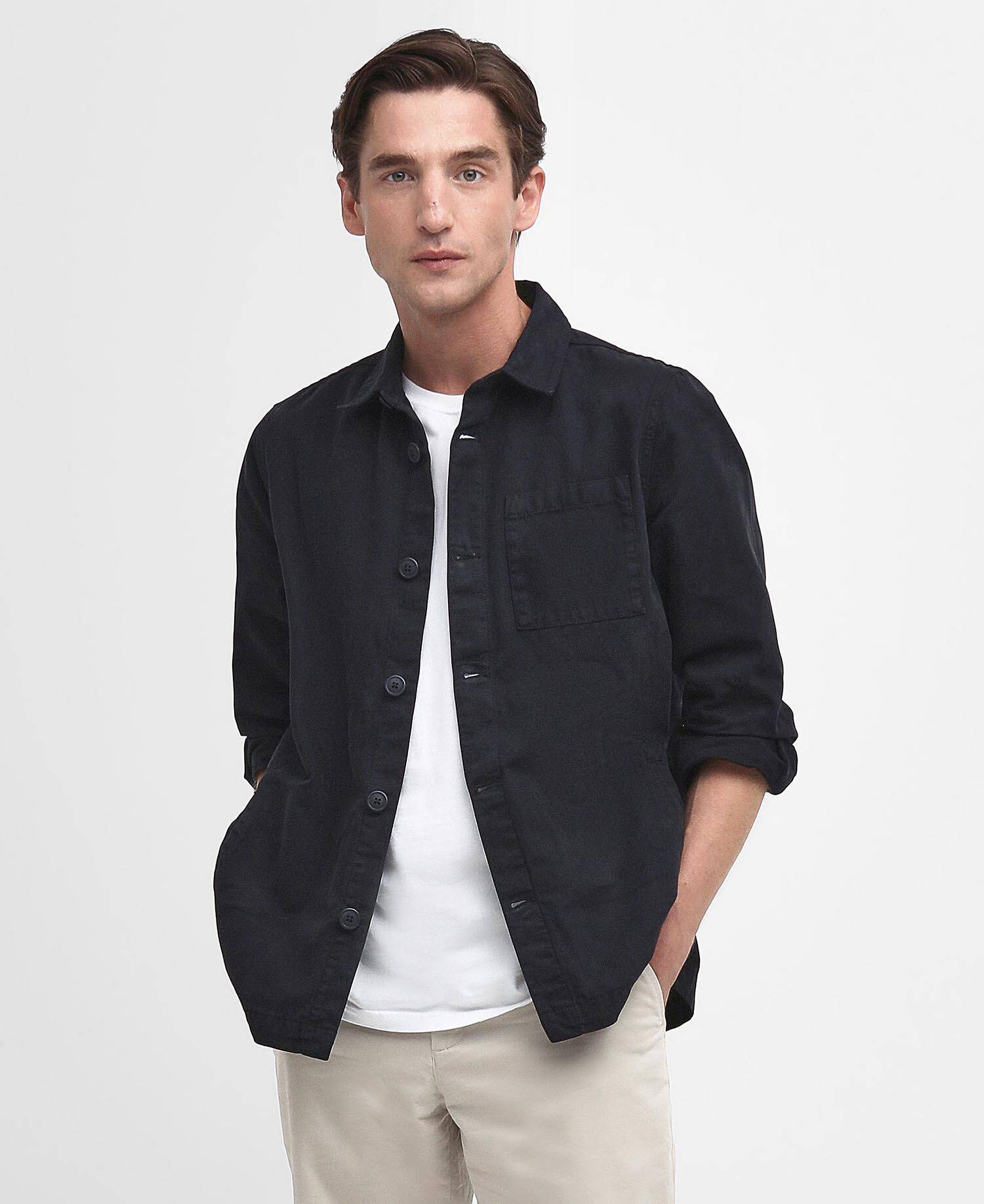 Men's Washed Cotton Overshirt