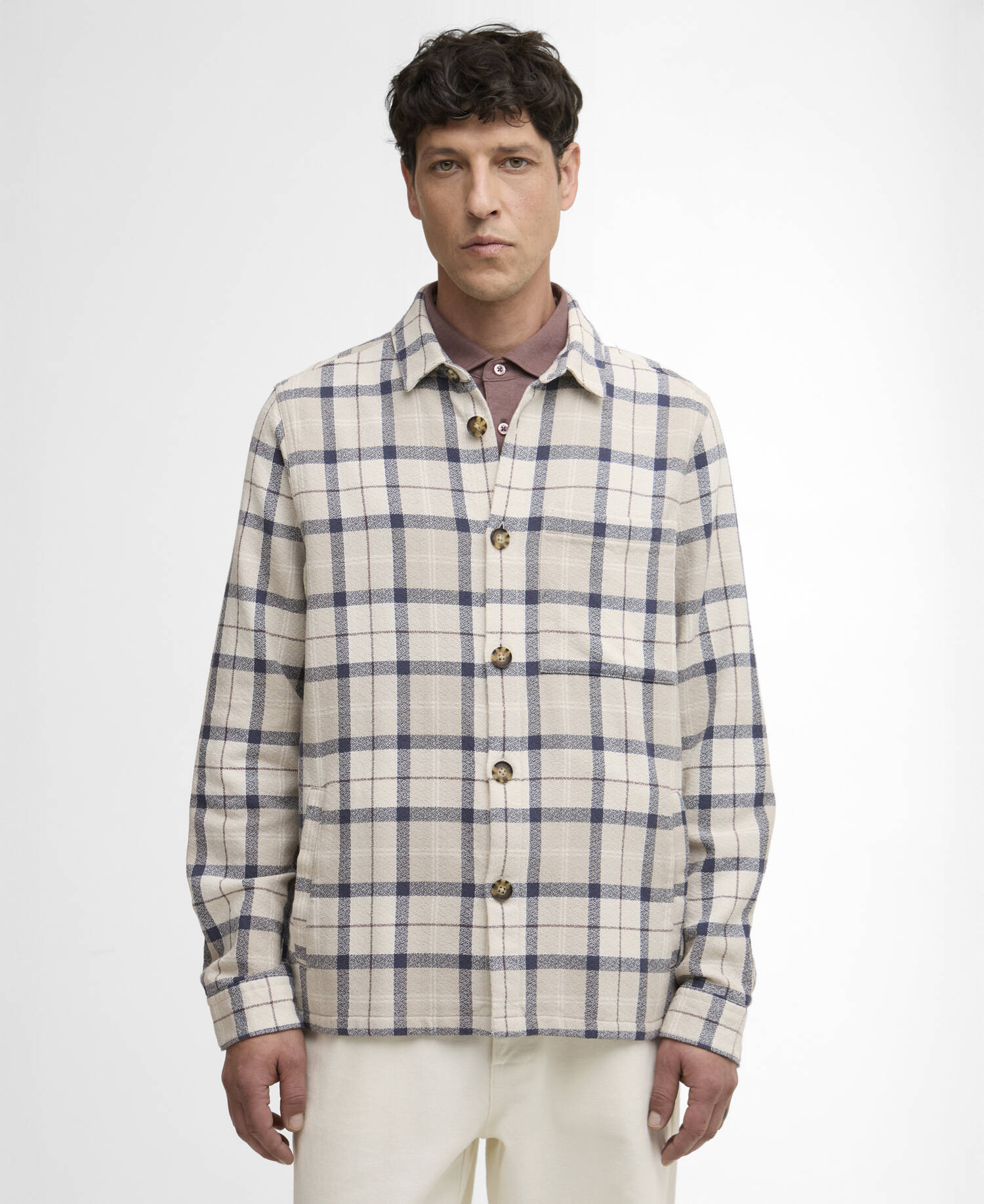 Men's Vennel Textured Tartan Overshirt