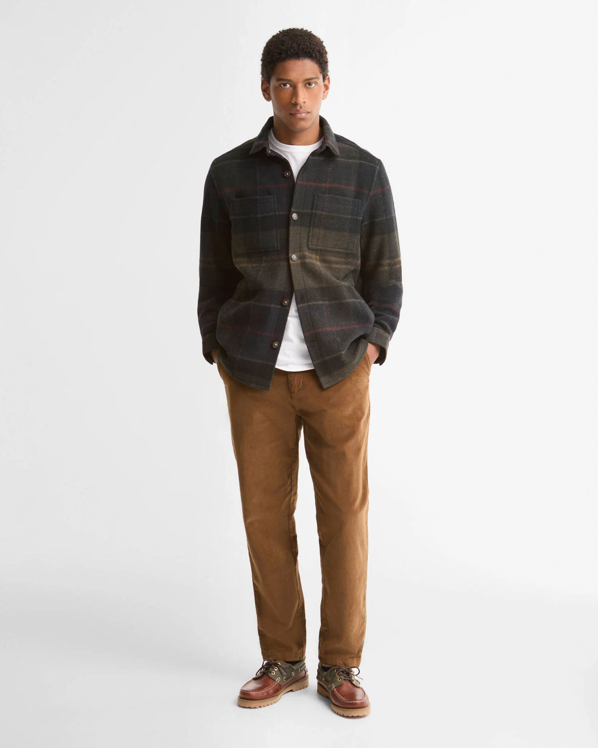 Men's Woodlane Brushed Check Overshirt