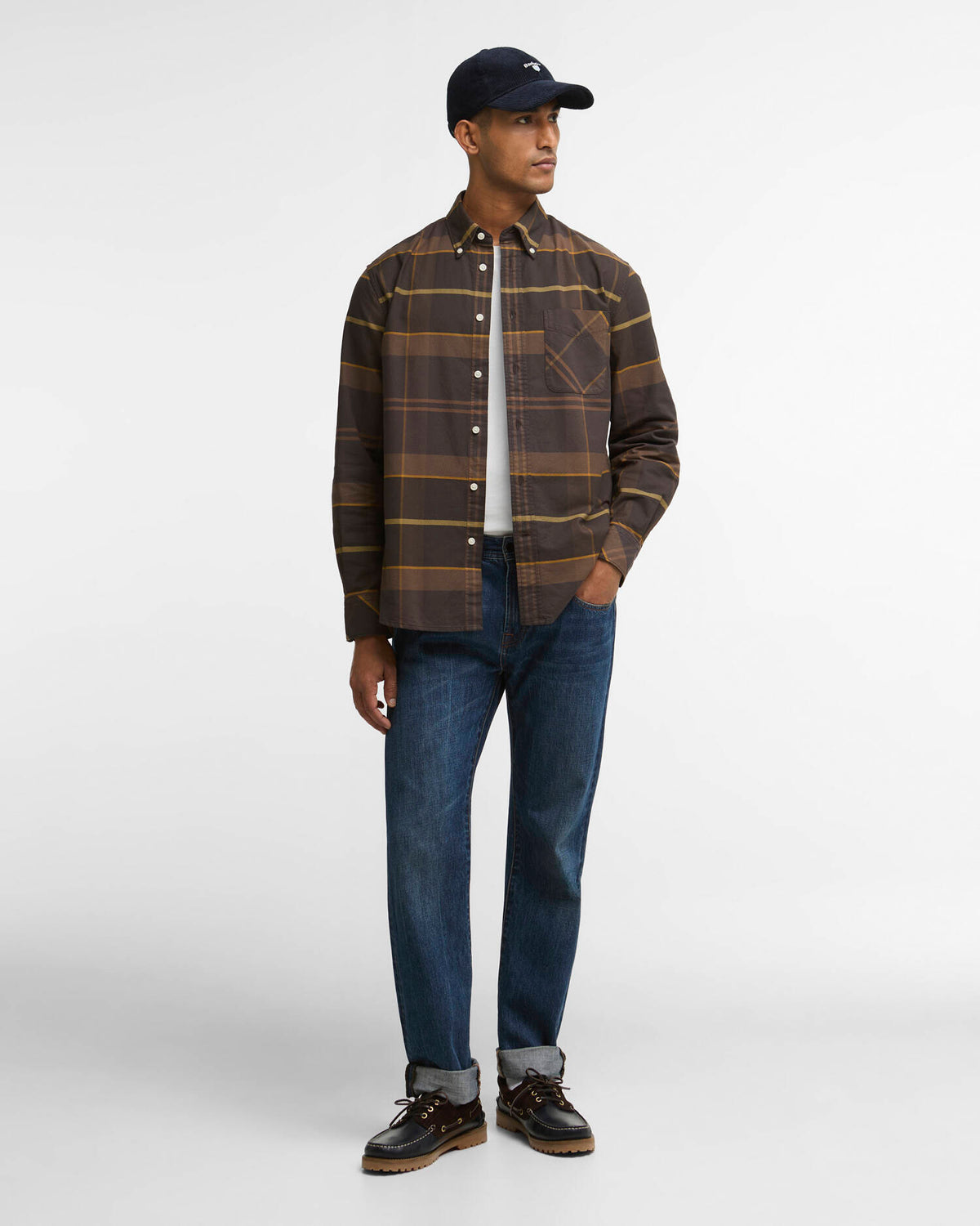 Men's Mineral Tartan Dunoon Authentic-Fit Shirt