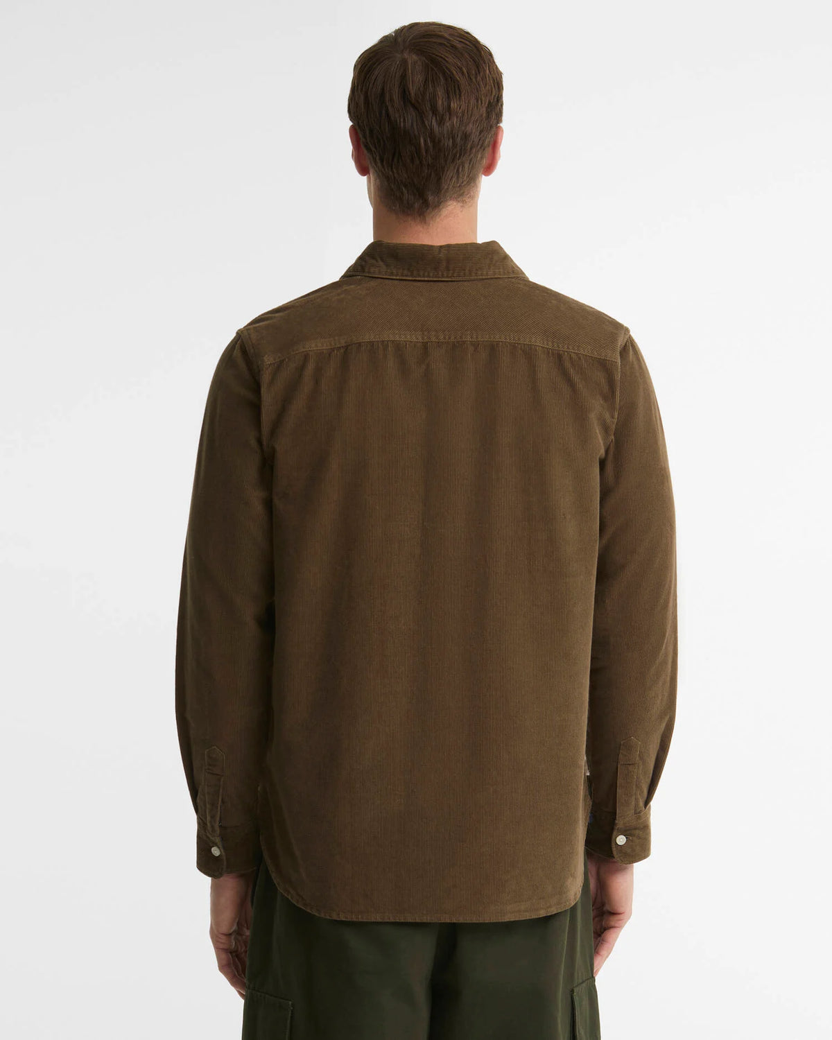 Men’s Cord Authentic-Fit Long-Sleeved Shirt product image