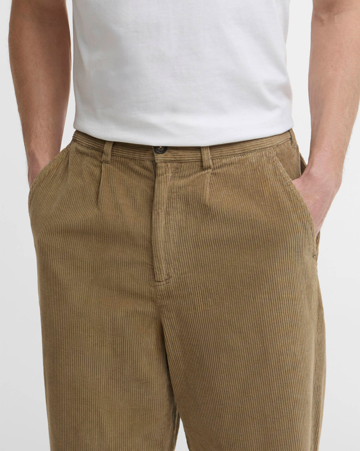 Men's Stretch Cord Relaxed Trousers