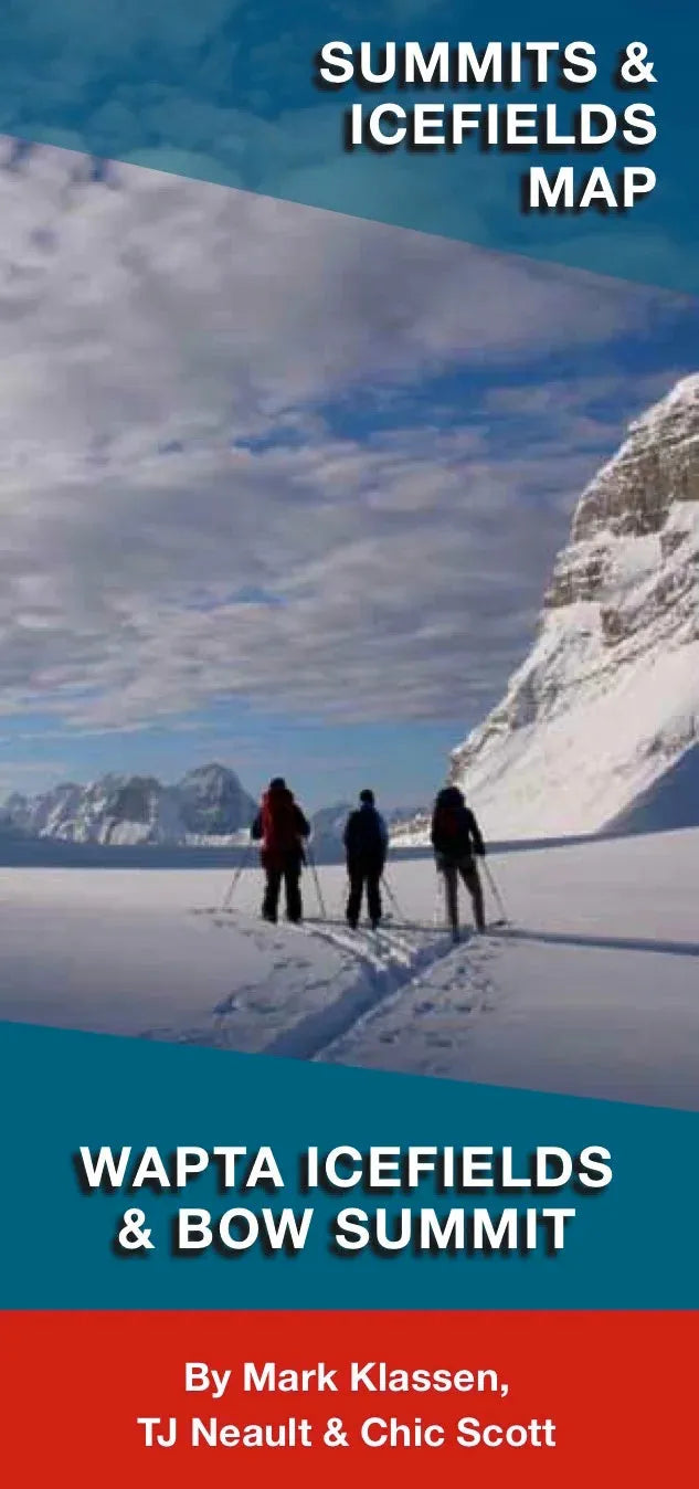 Wapta Icefields and Bow Summit Map