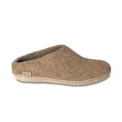 Leather Sole Slip-On Slippers
