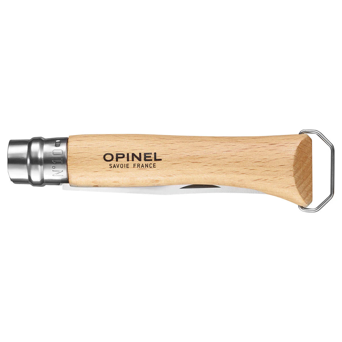 No.10 Corkscrew Stainless Steel Folding Knife with Bottle Opener