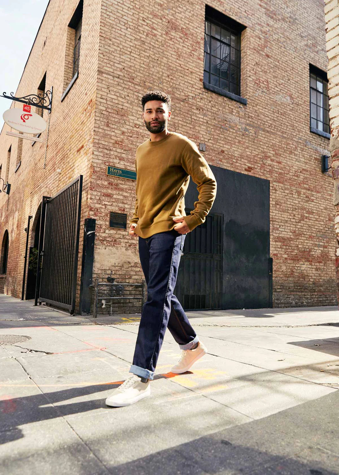 Men's Performance Athletic Straight Denim (Past Season)
