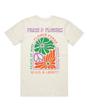 Black & Liberty Unisex Peace & Flowers T-Shirt