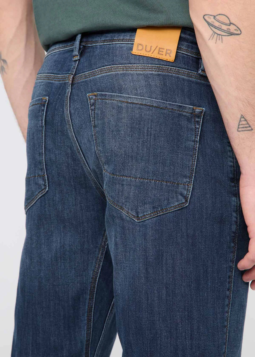 Men's Performance Denim Athletic Straight Pant