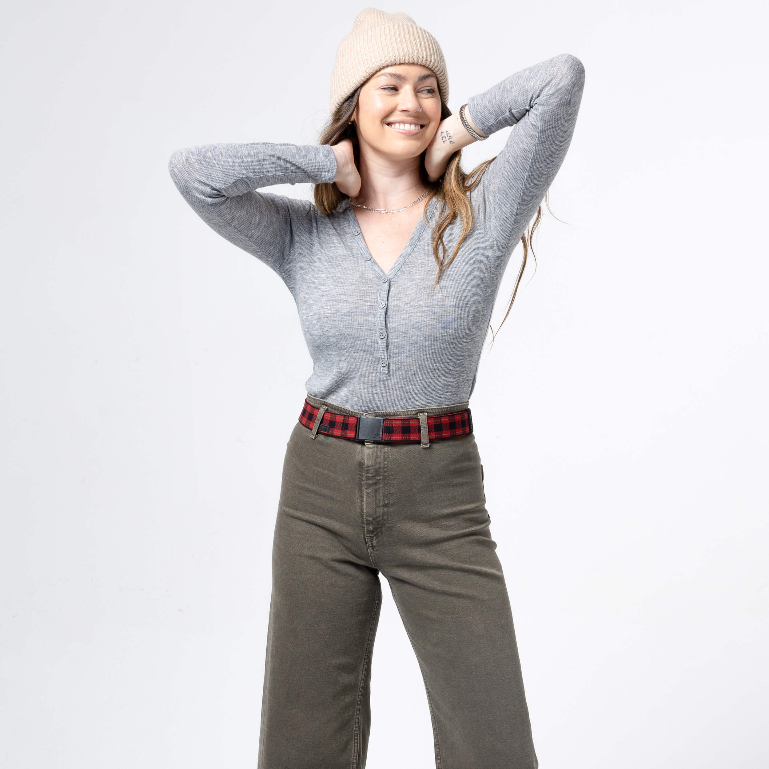 Plaid Belt