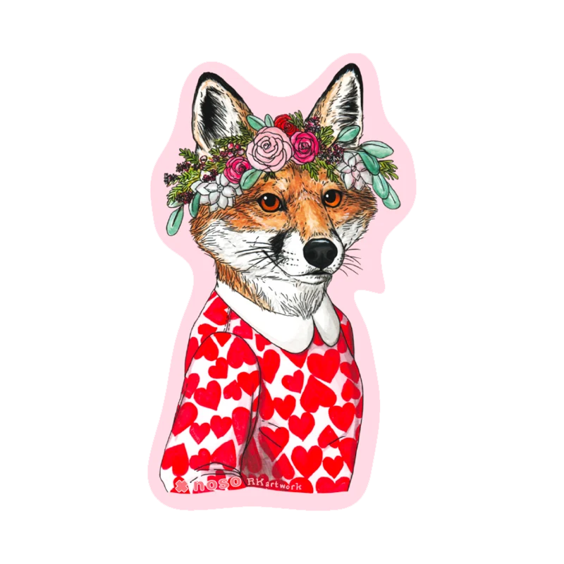 Fox & Florals Patch product image