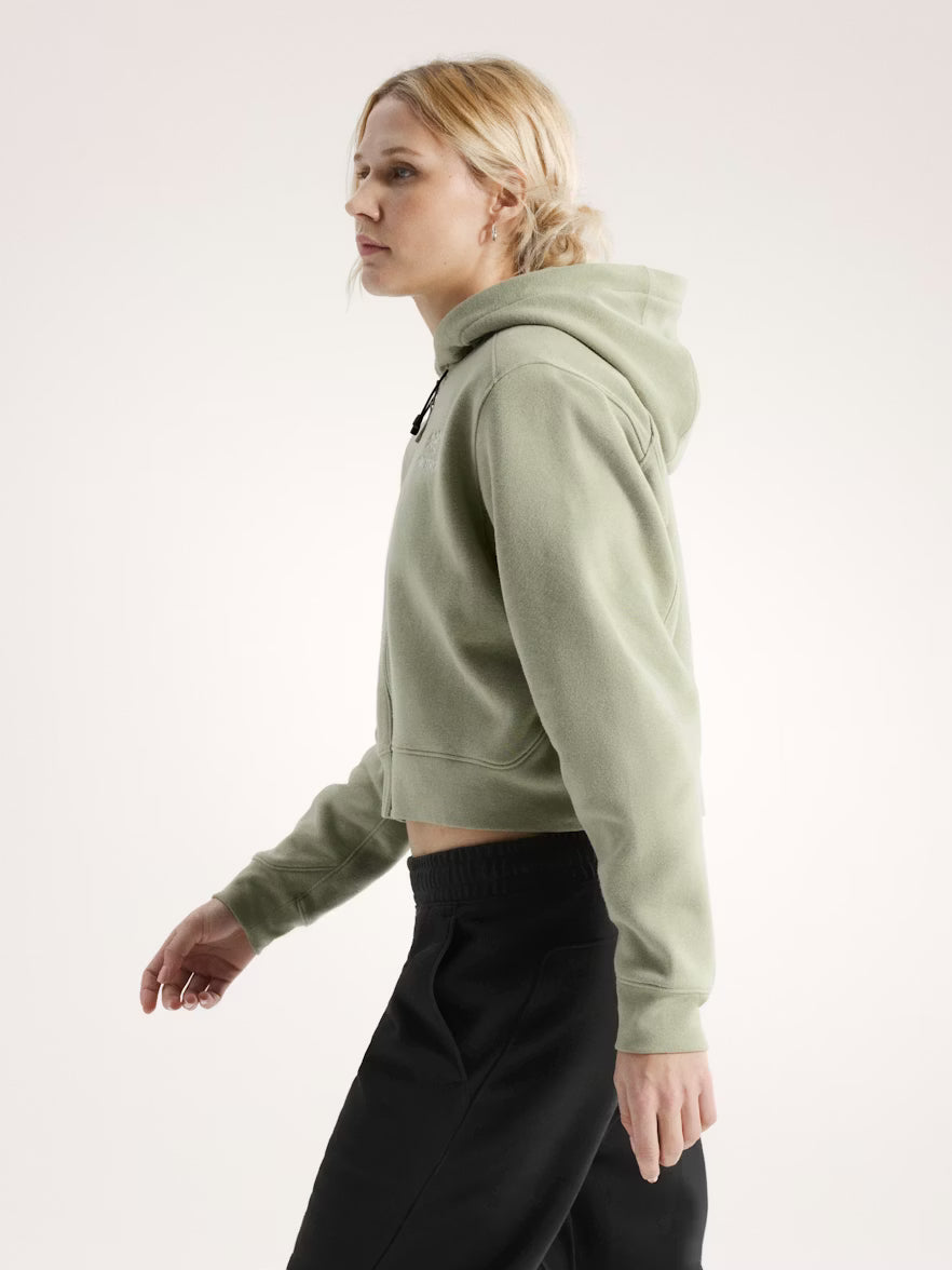 Women's Emblem Fleece Full Zip Crop Hoody (Past Season)