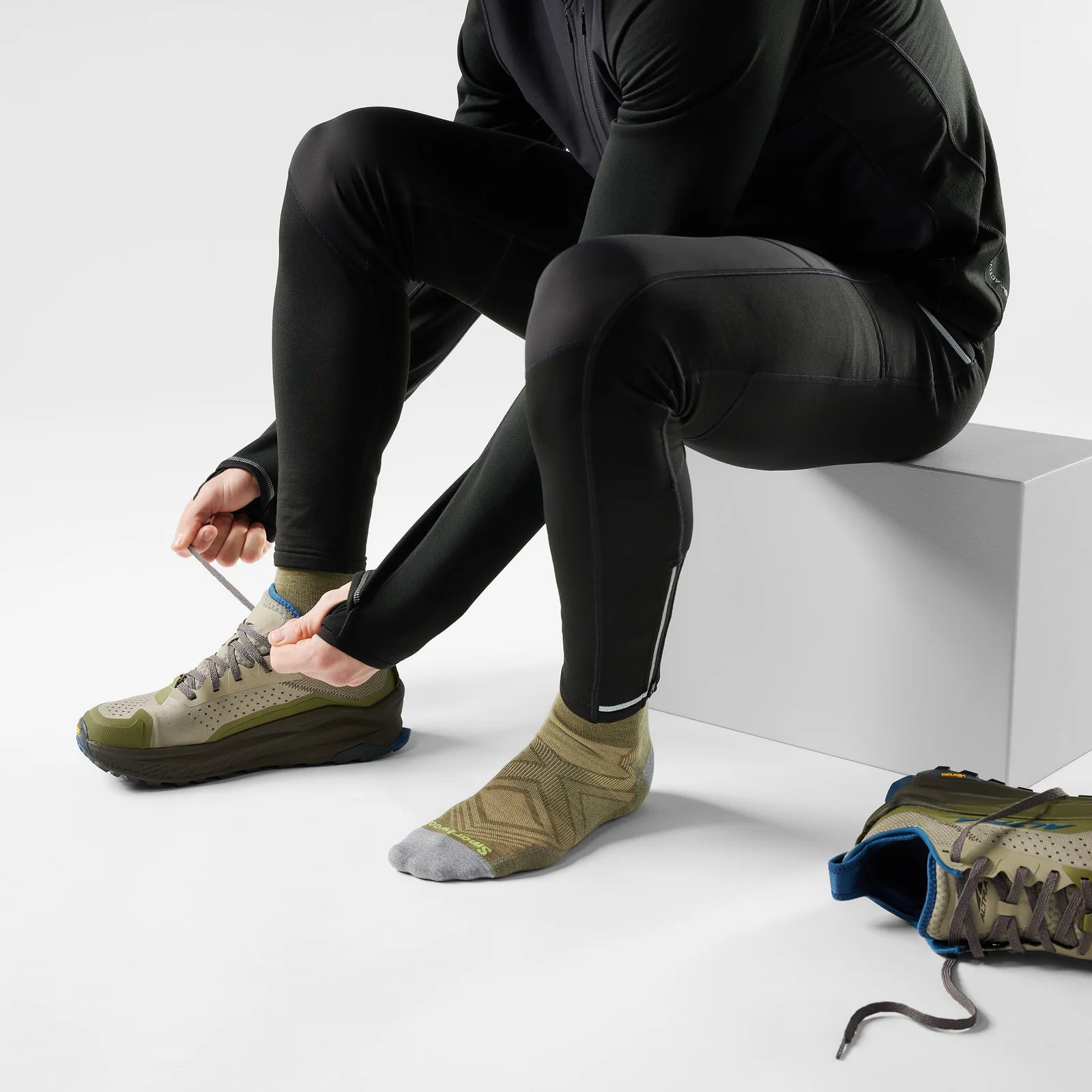 Run Mid Crew Socks Zero Cushion