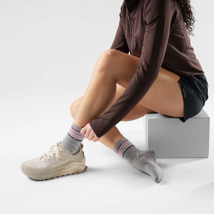 Women's Run Zero Cushion Mid Crew Socks Zero Cushion