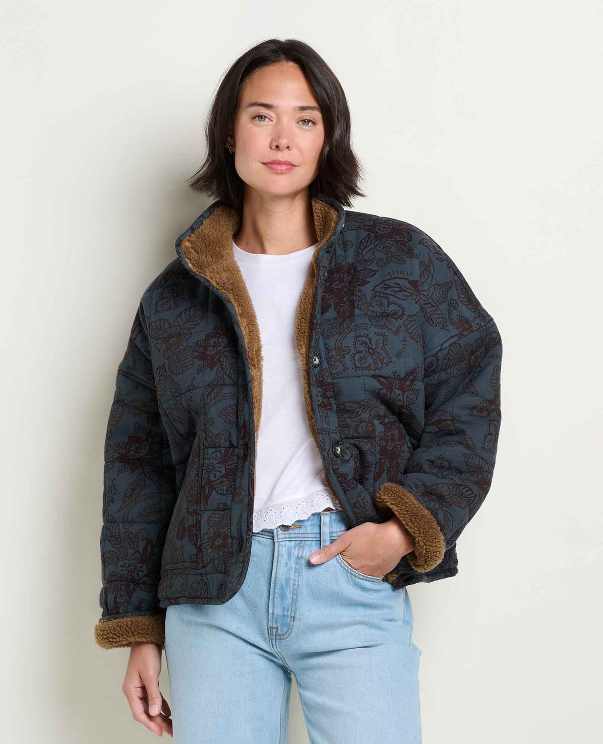 Women’s Manzana Sherpa-Lined Quilted Jacket product image