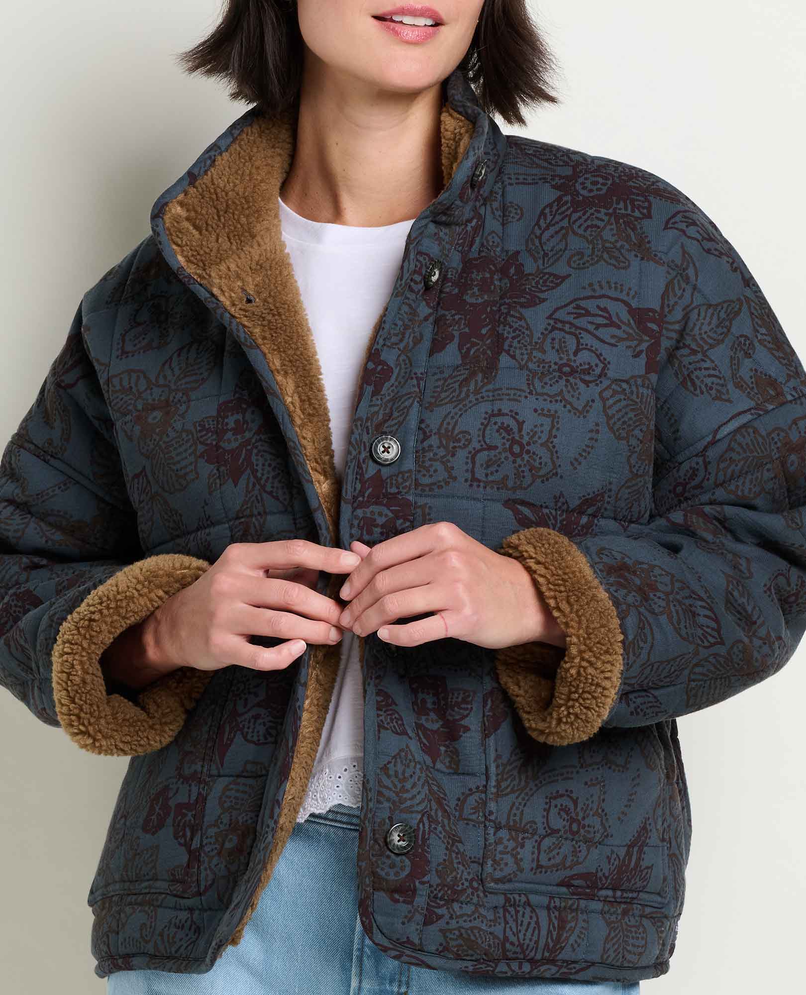 Women’s Manzana Sherpa-Lined Quilted Jacket product image