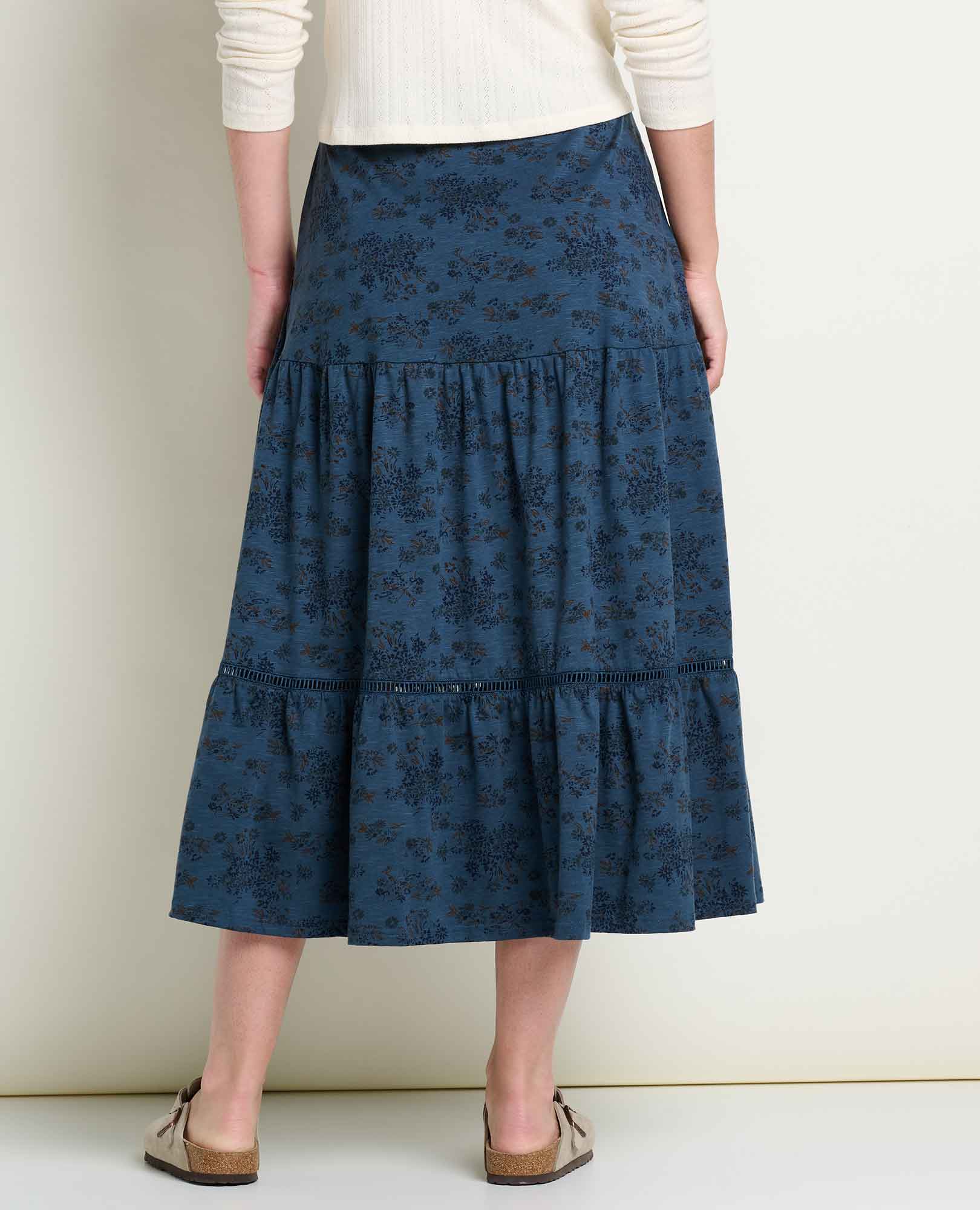 Women’s Marigold Tiered Midi Skirt product image