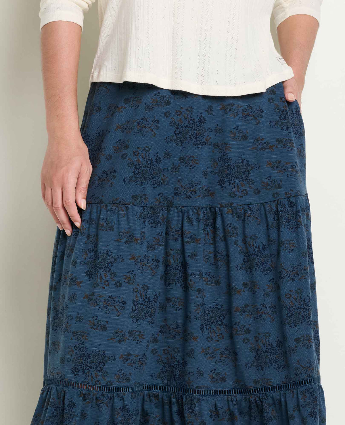 Women’s Marigold Tiered Midi Skirt product image